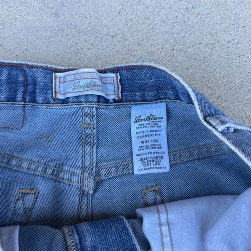 Levi Strauss Signature‎ Jeans Men's Size 31x30 Blue Denim Relaxed Fit Light Wash